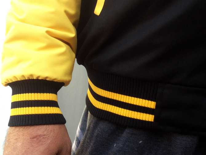 Varsity Jacket Tackle Twill - Bottom Ribbing 100% Polyester 2x1 Knitted