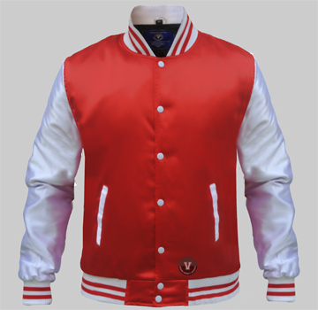 Satin Letterman Jackets made of top quality polyester satin