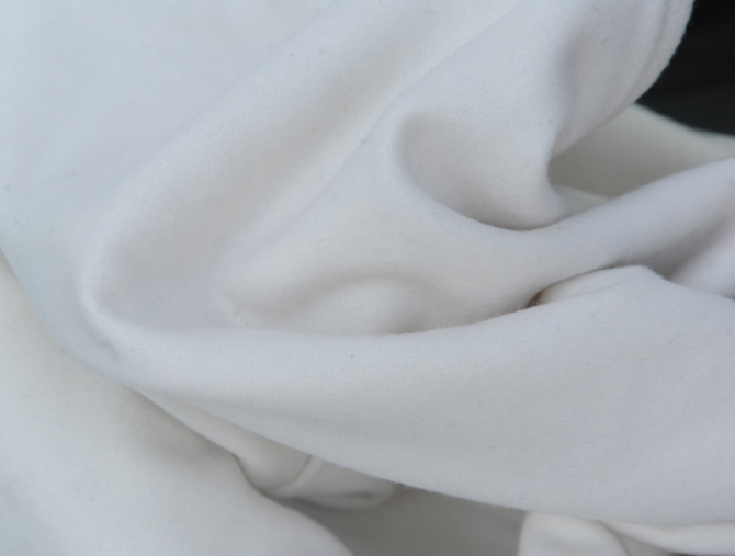 White Wool Varsity Jacket Zipper Hood