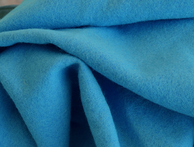 Columbia Blue High Quality Melton Wool