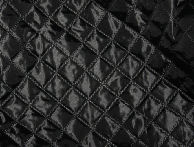 Inside Quilted diamon Lining Black