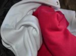 Pink and White Cotton Fleece