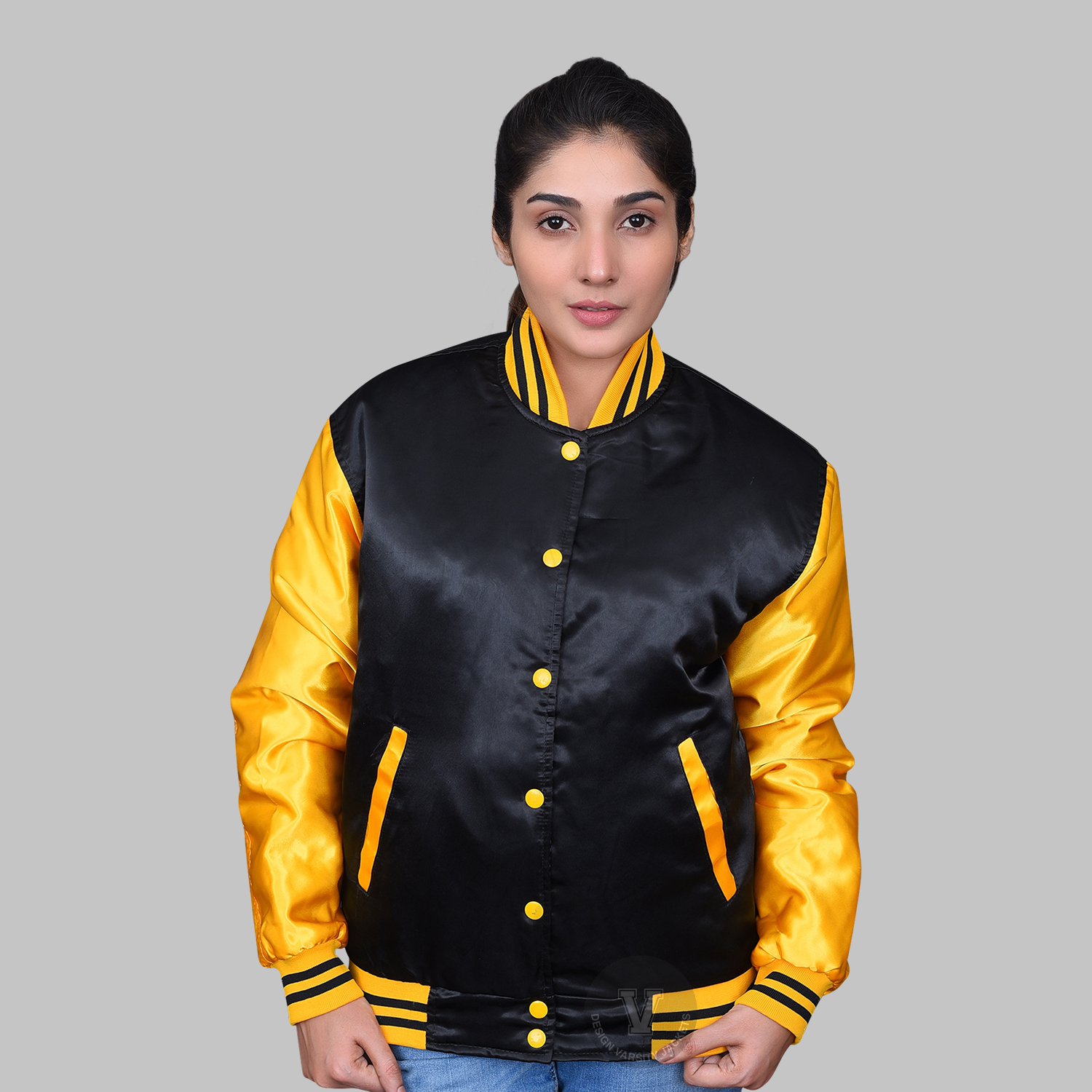 Women Letterman Jackets Satin