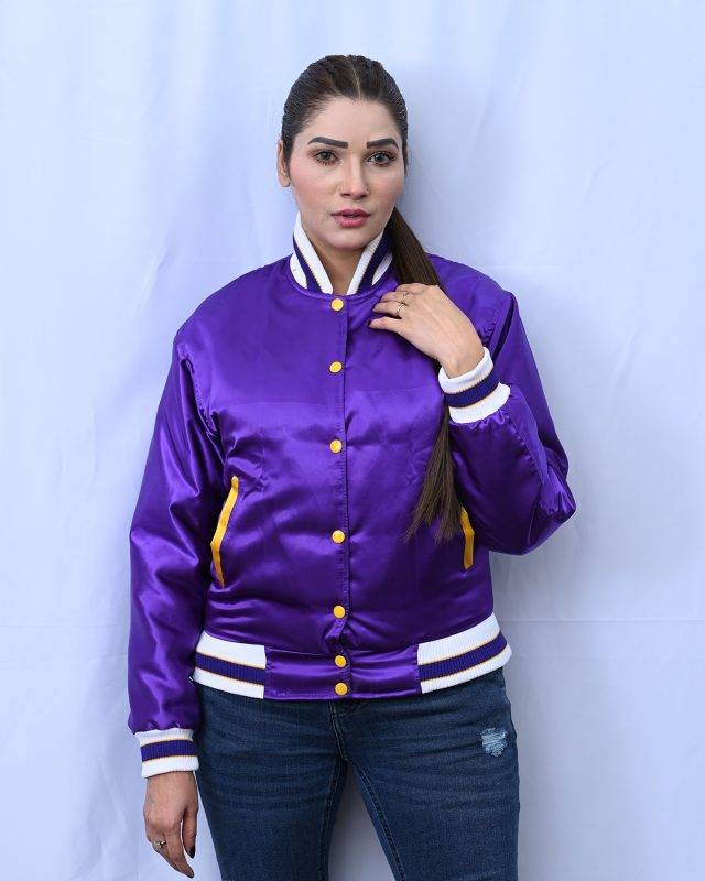 Custom Letterman Jacket Satin