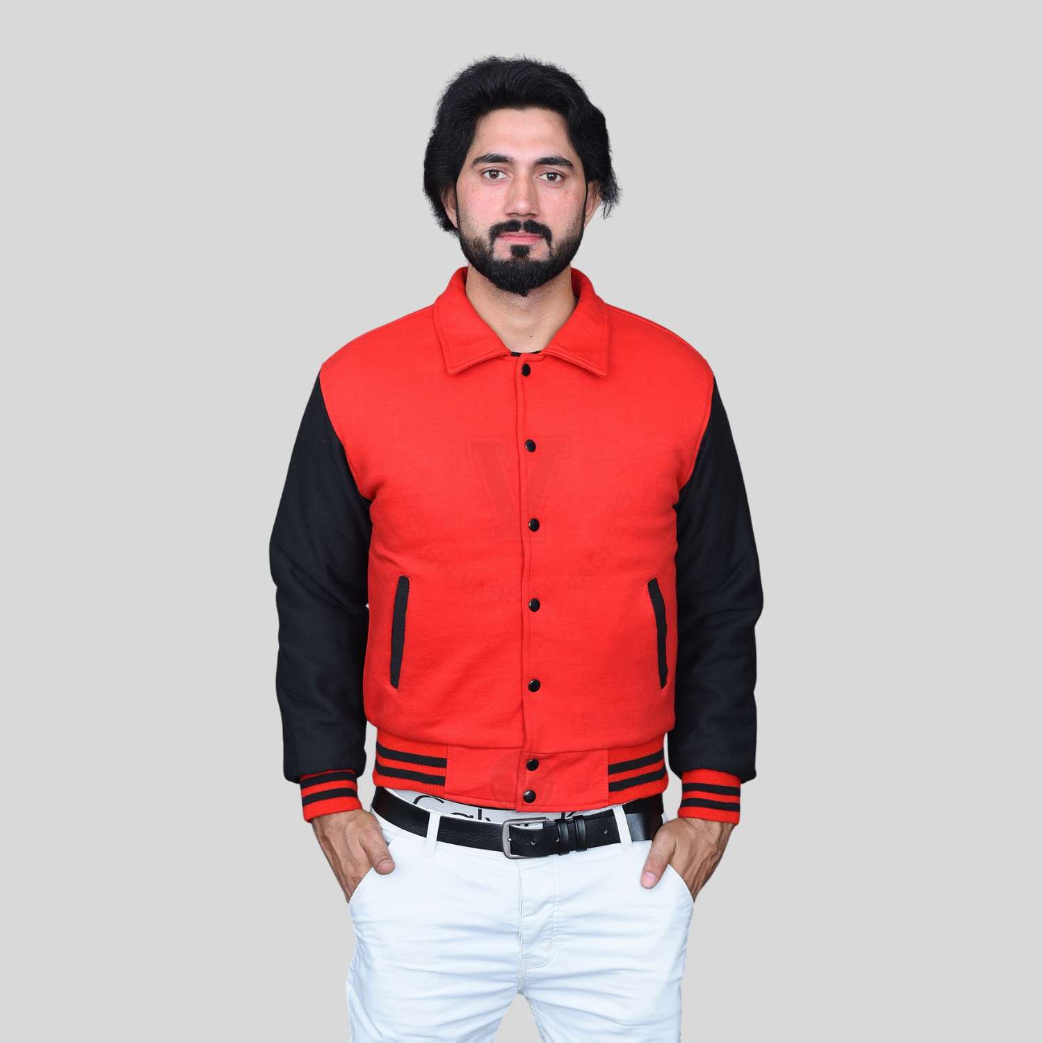 Men Letterman Jackets Cotton Fleece