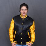 Women Letterman Jackets Satin