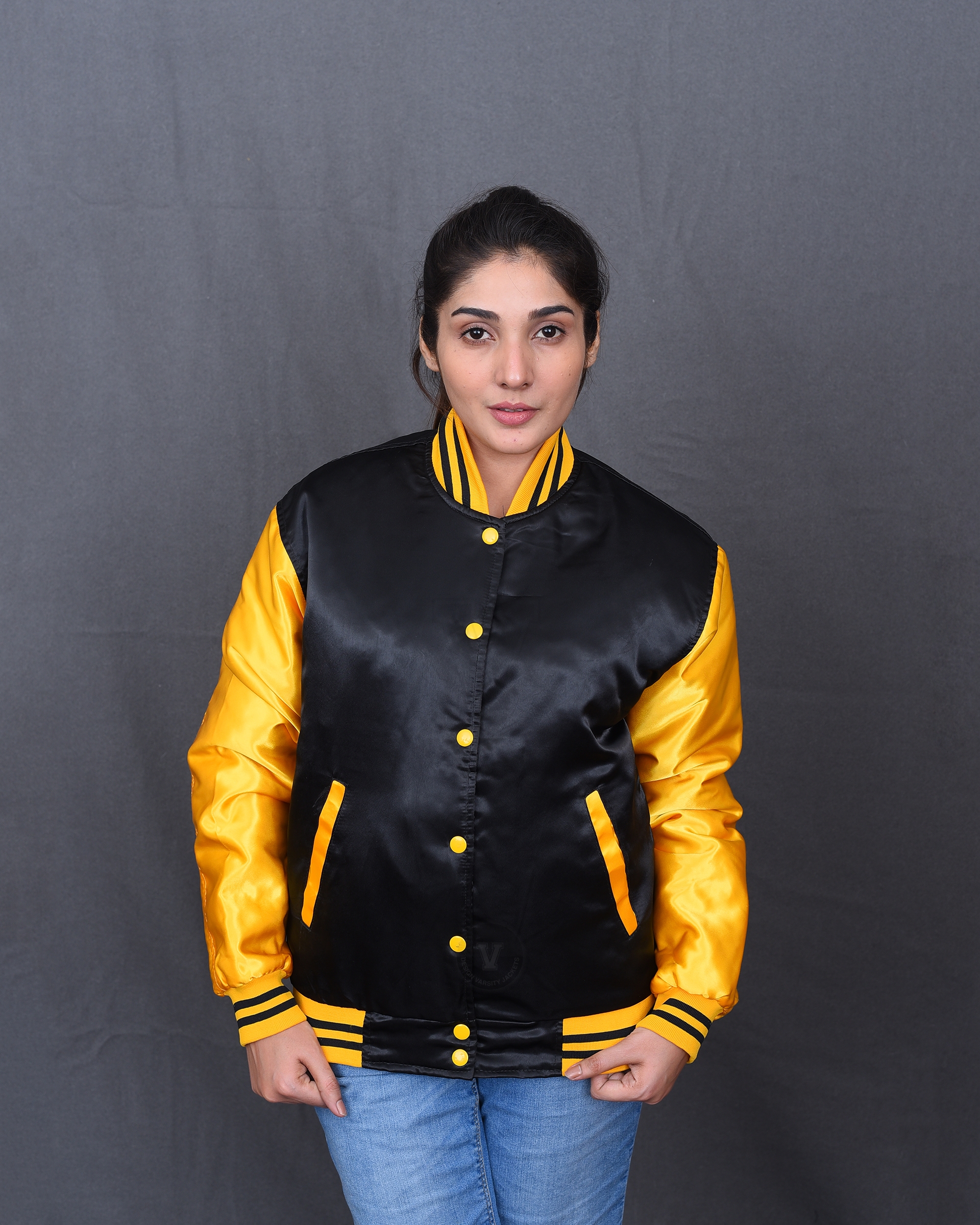 Women Letterman Jackets Satin