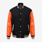 Letterman Jackets Black Orange