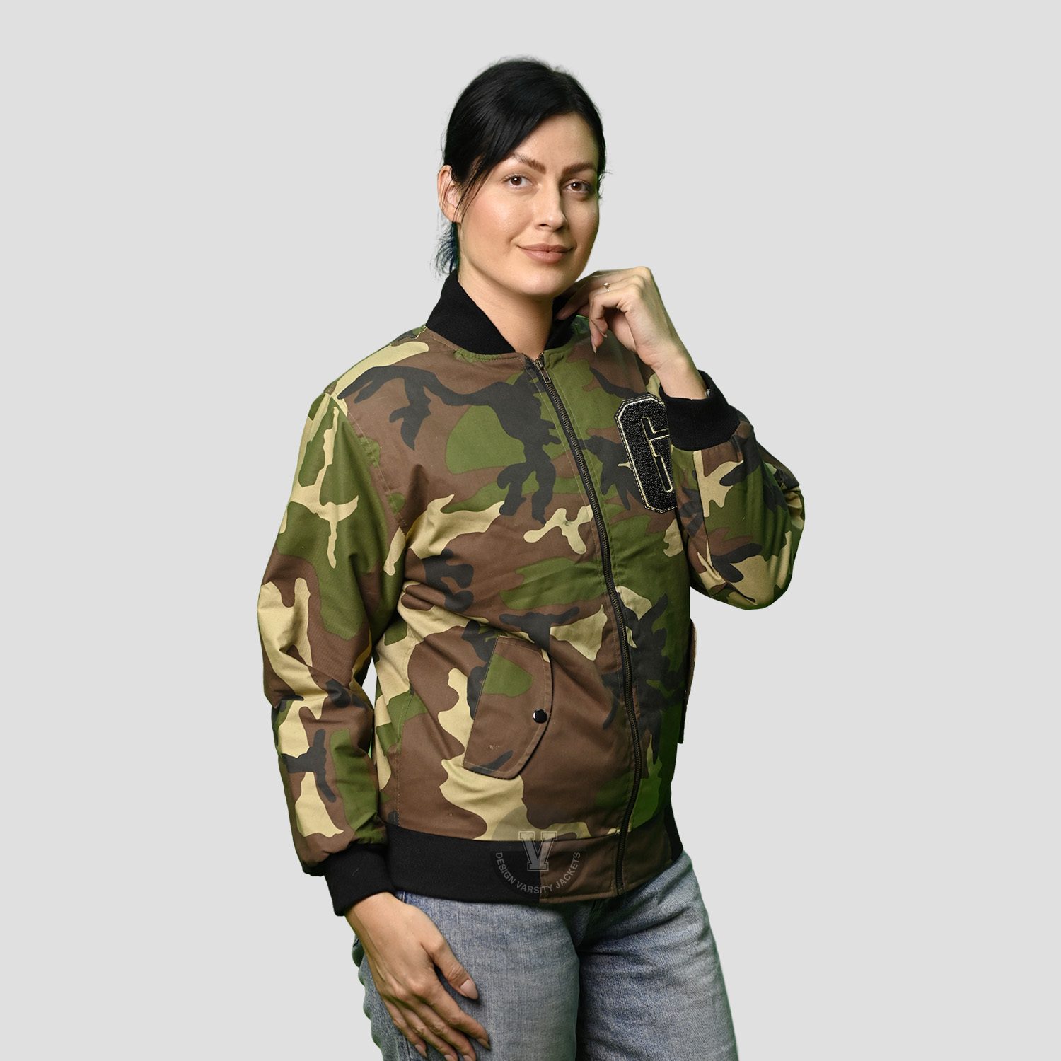 Bomber Jackets Camo Women