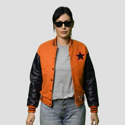 Orange Varsity Jackets Women