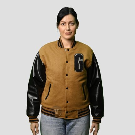 Varsity Jackets Women Brown