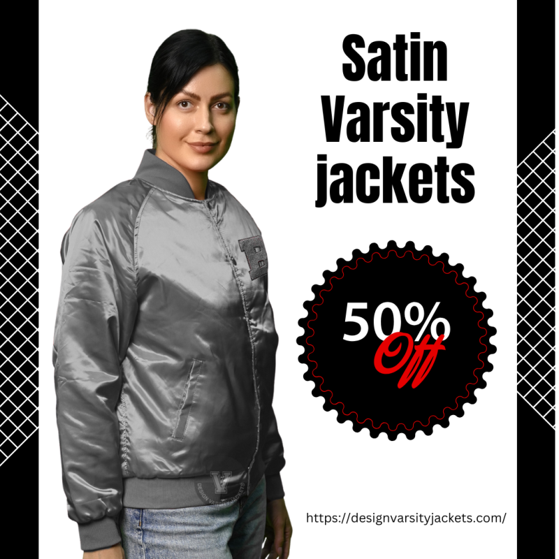 Women Satin Varsity Jackets