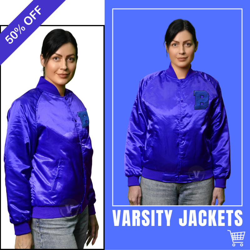 Varsity Jacket Satin Women