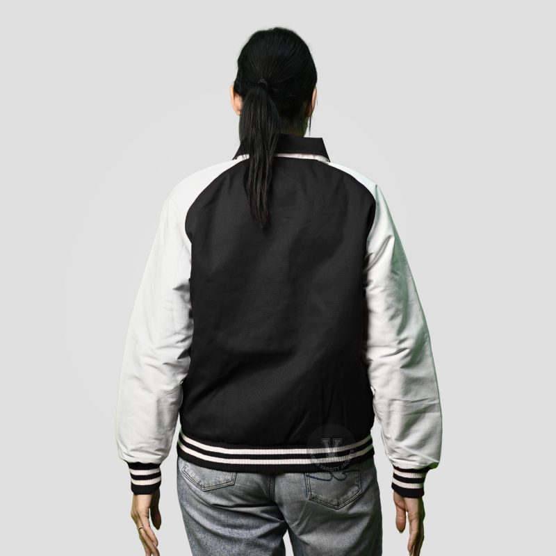 Black And White Womens Varsity Jacket