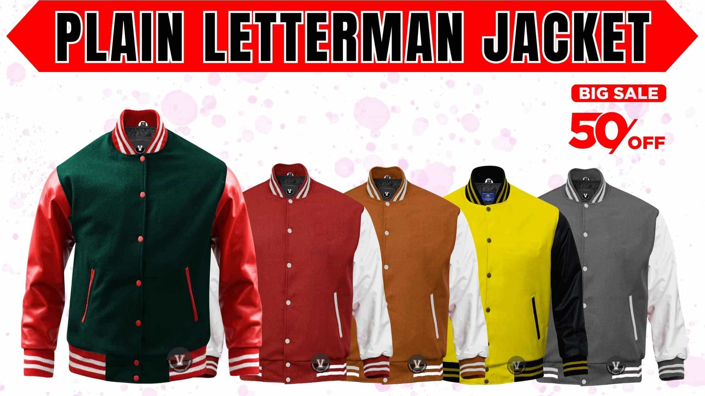 custom blank varsity jacket with no patches