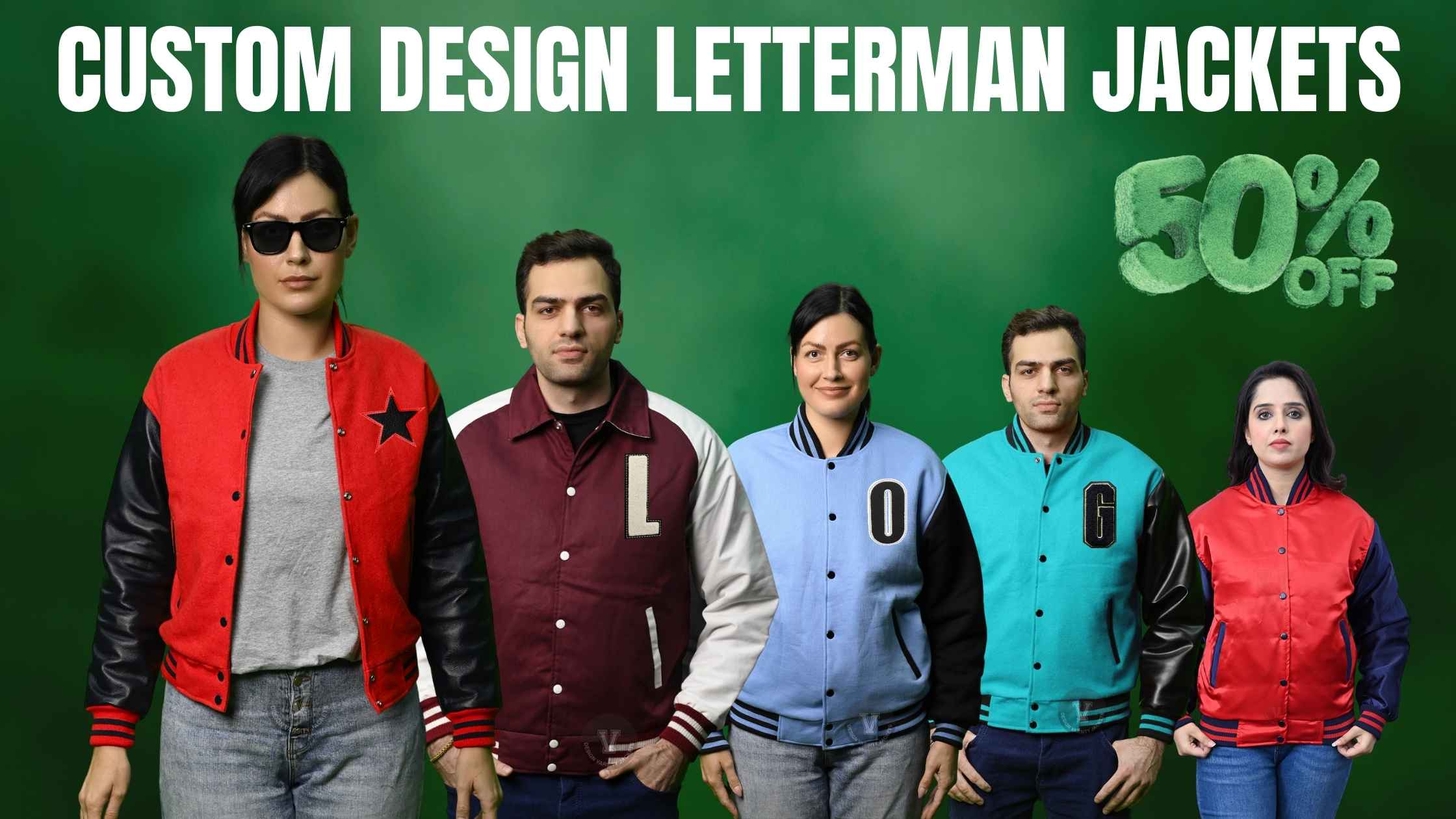personalized letterman jacket with embroidery