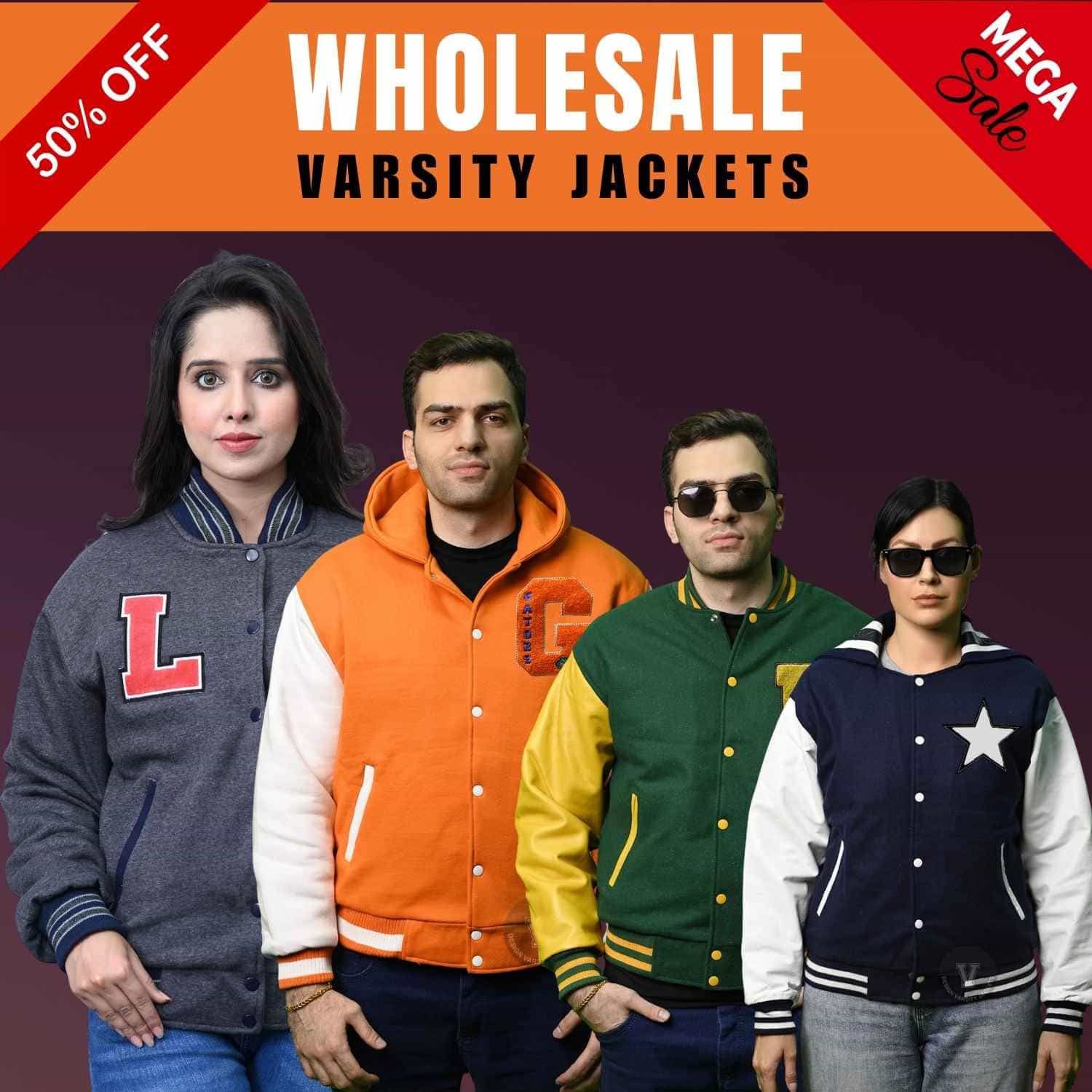wholesale varsity jackets for schools and teams