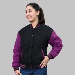 Designer Varsity Jacket Womens front