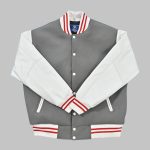 Gray And White Varsity Jackets