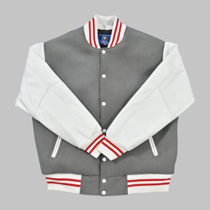 Gray And White Varsity Jackets
