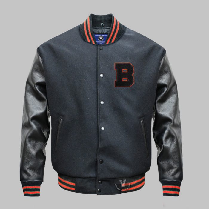 Black Letterman Jacket