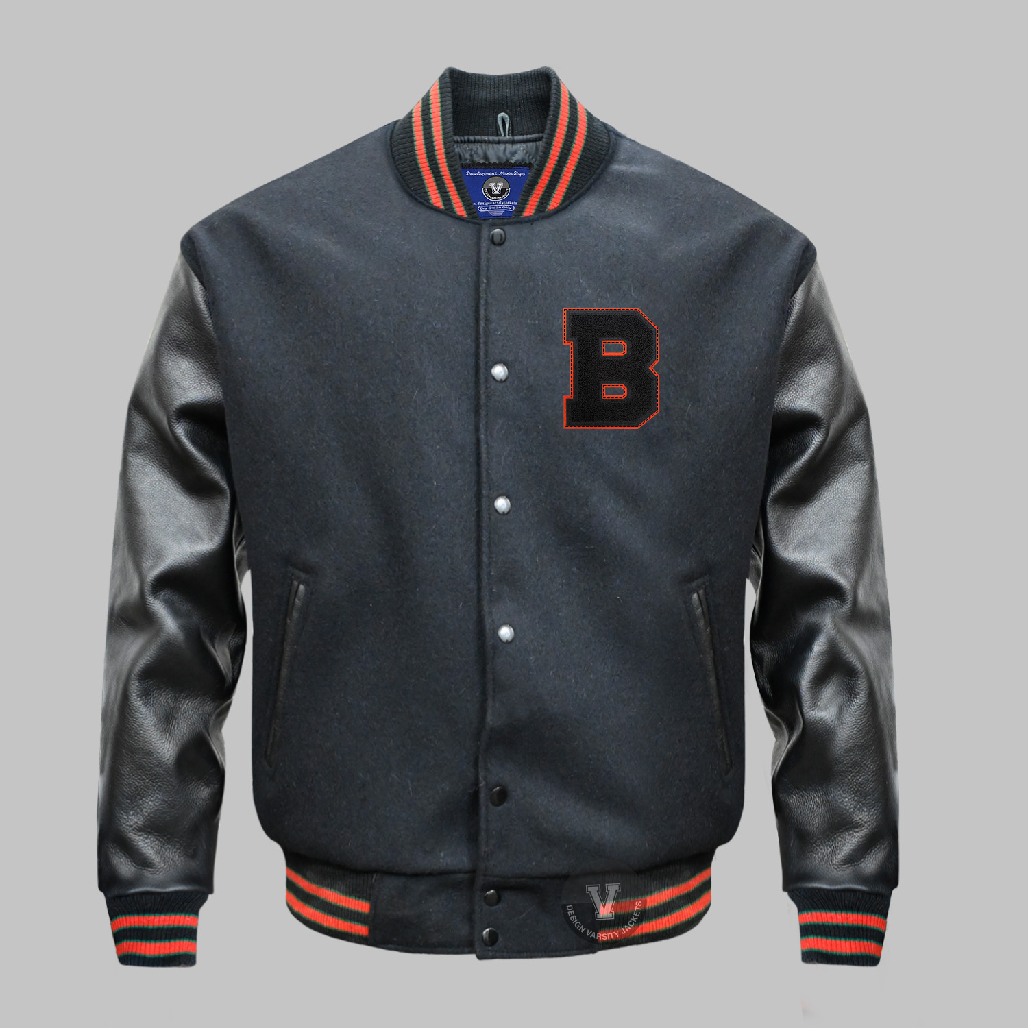 Black Letterman Jacket