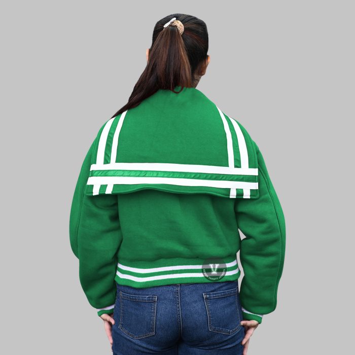 Letterman Jacket with Sailor Collar back