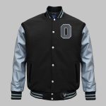 Varsity Jacket Black and Silver