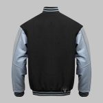Varsity Jacket Black and Silver