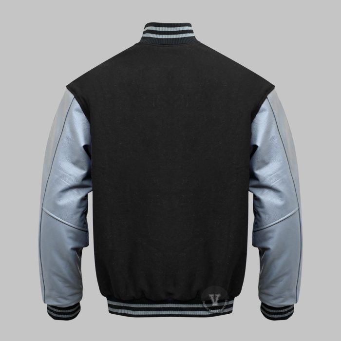 Varsity Jacket Black and Silver