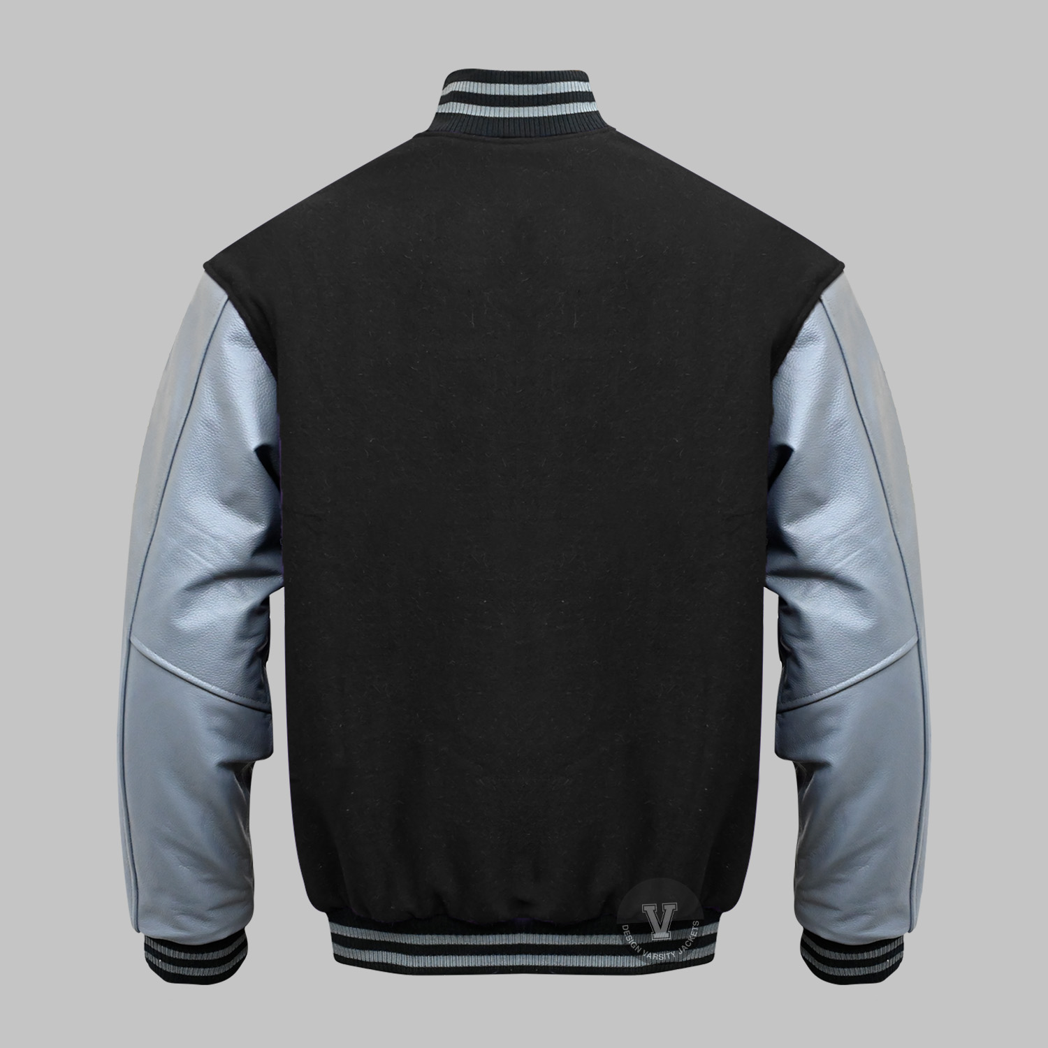 Varsity Jacket Black and Silver