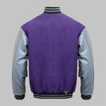 Varsity Jacket Purple And Grey
