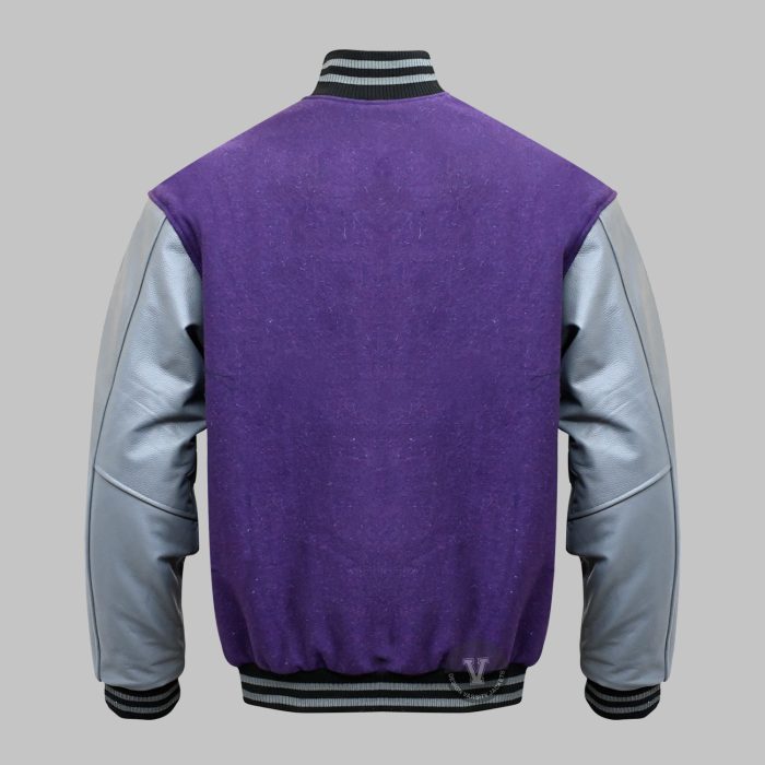 Varsity Jacket Purple And Grey