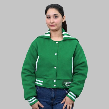 Letterman Jacket with Sailor Collar front
