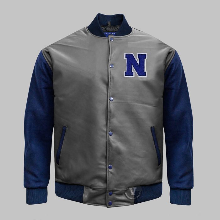 Gray And Blue Varsity Jackets