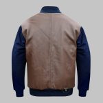 Brown Blue Varsity Jacket