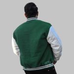 Green And White Letterman Jacket