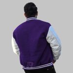 Letterman Jacket Purple And White