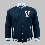 Shop Blue Varsity Jackets FRONT