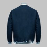 Shop Blue Varsity Jackets BLACK