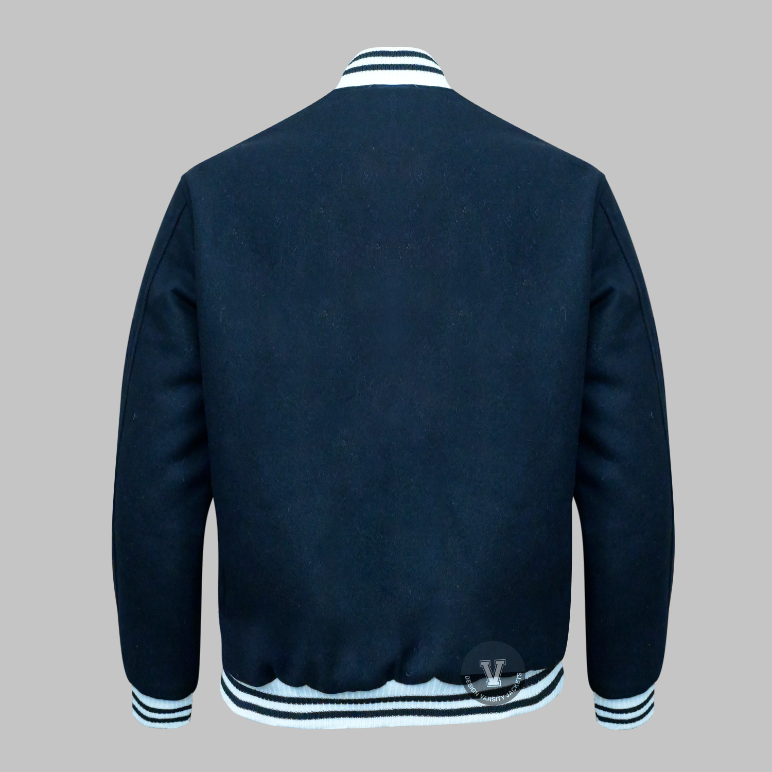 Shop Blue Varsity Jackets BLACK