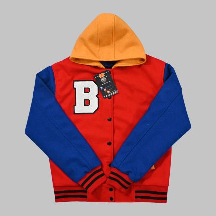 Varsity Jacket Red and Blue front