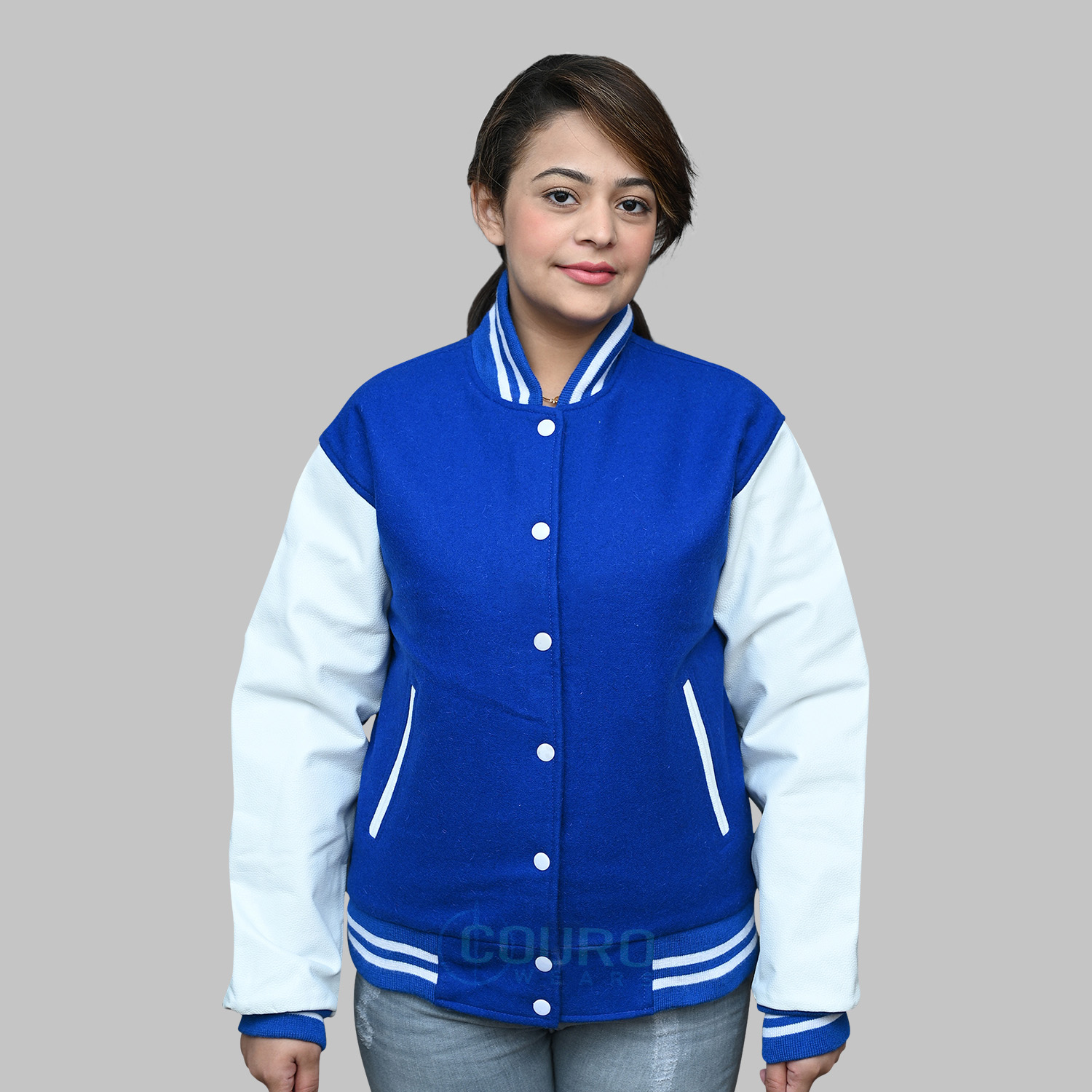 Varsity Jacket Blue And White