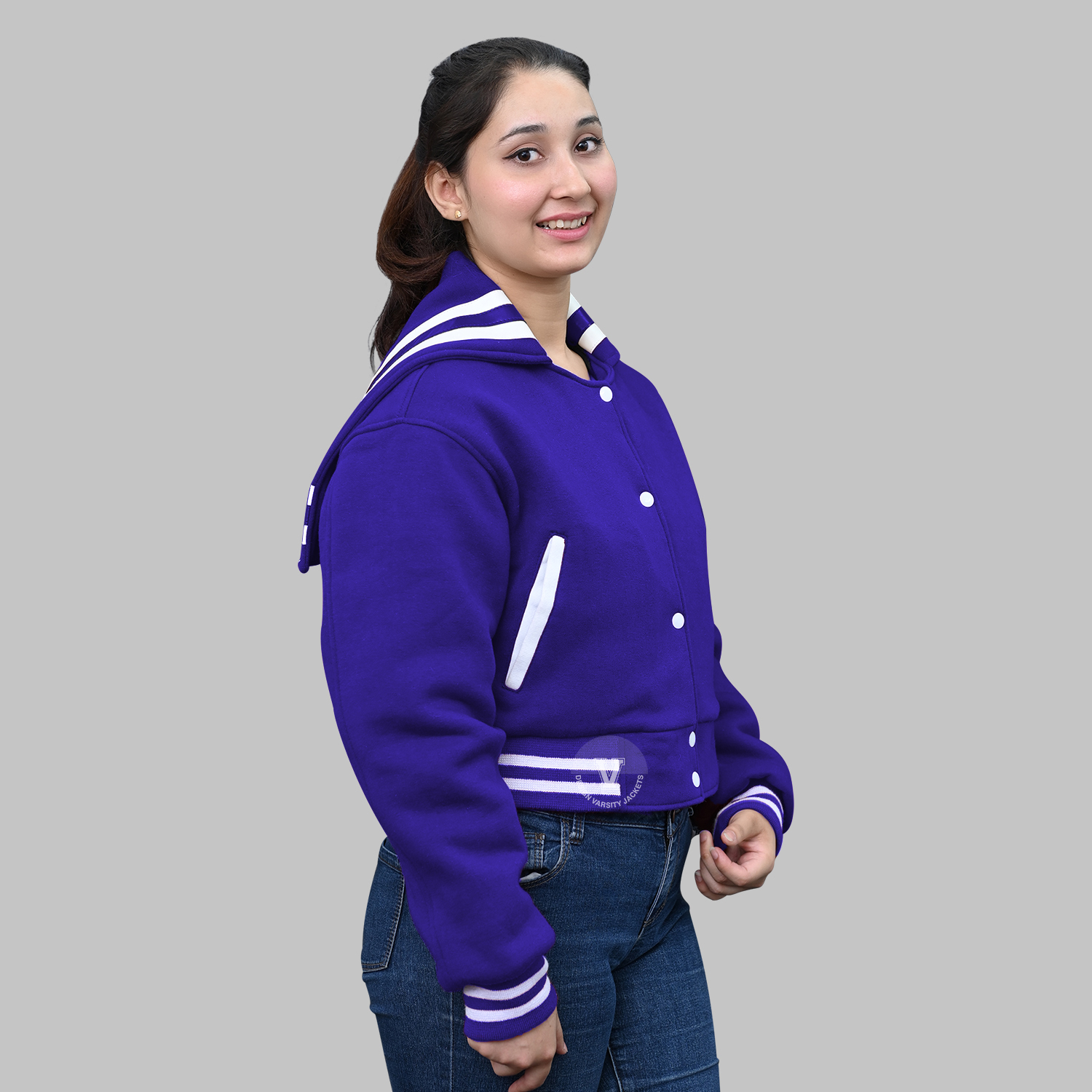 Sailor Collar letterman Jacket