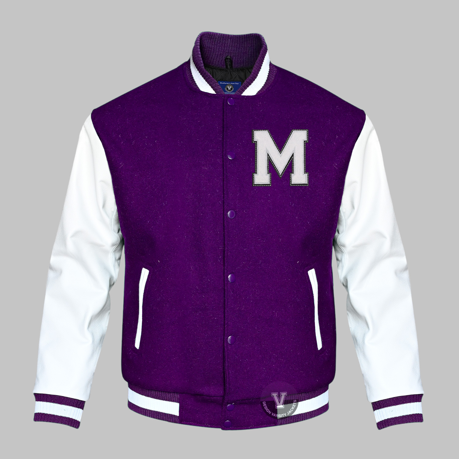 Purple And White Varsity Jackets