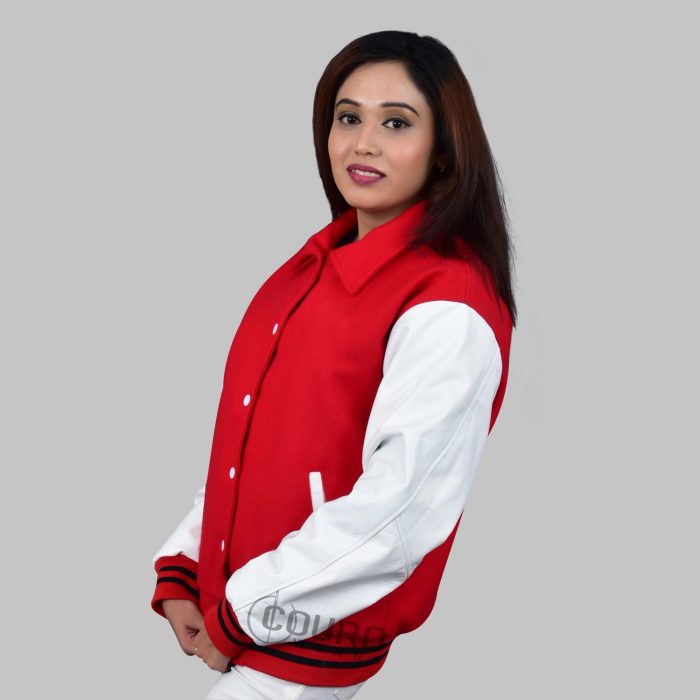 Red And White Varsity Jacket