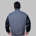 Letterman Jacket Grey And Black