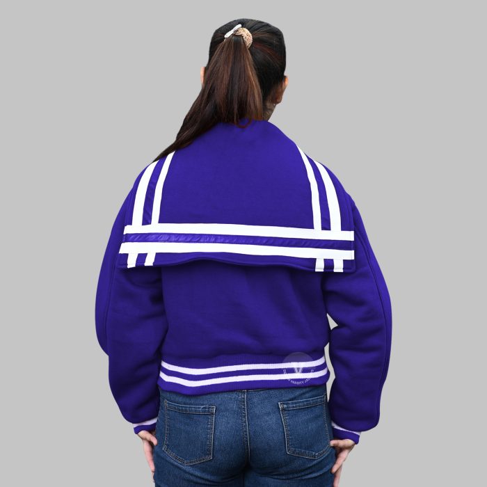Sailor Collar Varsity Jacket back
