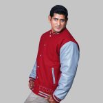 Burgundy And Gray Varsity Jackets - Image 2