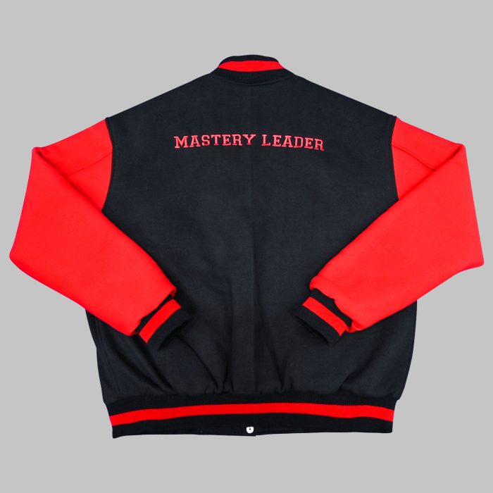 Red Varsity Jacket Vintage front back